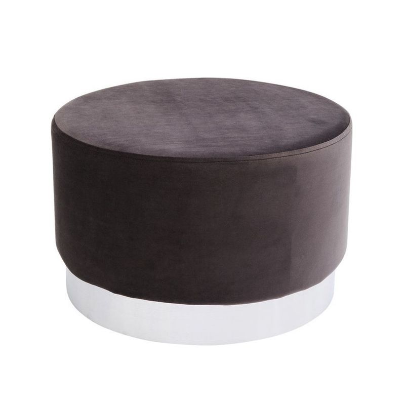 Sittpuff Sammet Grå 55 cm