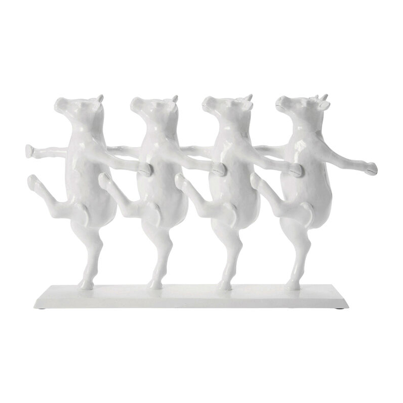 Skulptur Dancing Cows - Vit