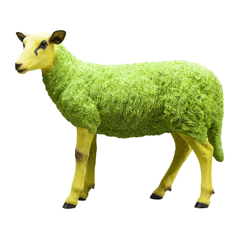 Skulptur Crazy Sheep - Grön