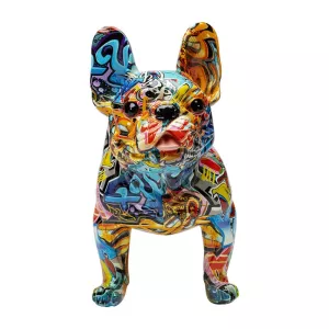 Skulptur Graffiti Hund Happy - 40x50cm