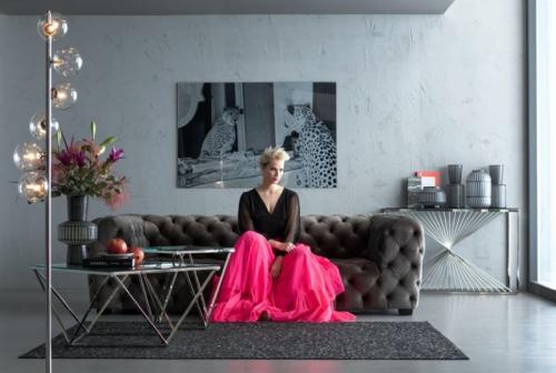 Soffbord Silver Lining 80x80 cm