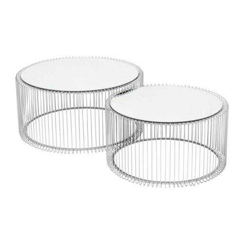 Soffbord Wire Silver - 2 set