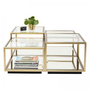 Soffbord Spegel & Glas 4-set