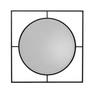 Spegel Gabriella - Mattsvart 90x90cm