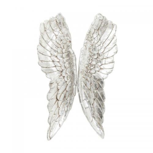 Väggdekor Änglavingar Silver