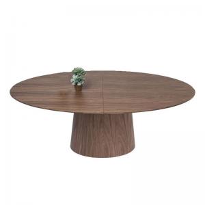 Bord Oval valnöt, utdragbart