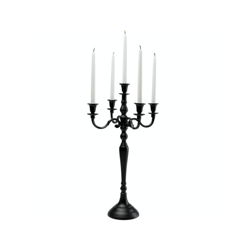 Kandelaber Matt Svart, 63 cm