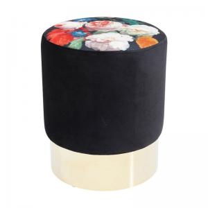 Sittpuff | Pall Blomsterprakt Sammet