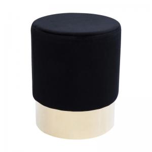 Sittpuff | Pall Svart Sammet