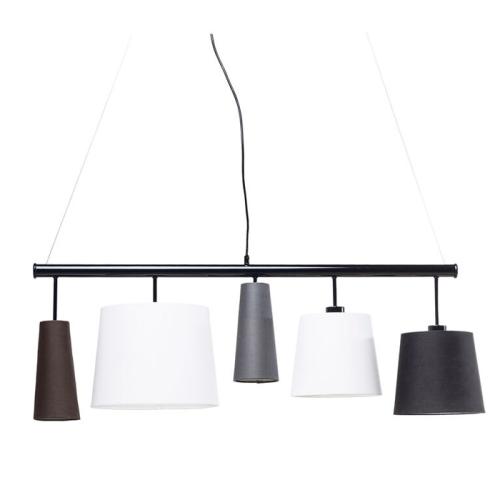 Taklampa Pendel Flerfaldig - Svart/Grå