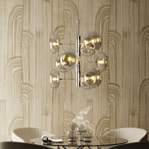 Taklampa Pendel Headlights | Krom/Glas