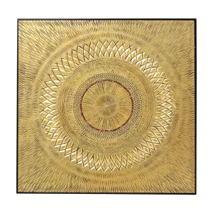 Tavla Mandala Guld - 120x120cm