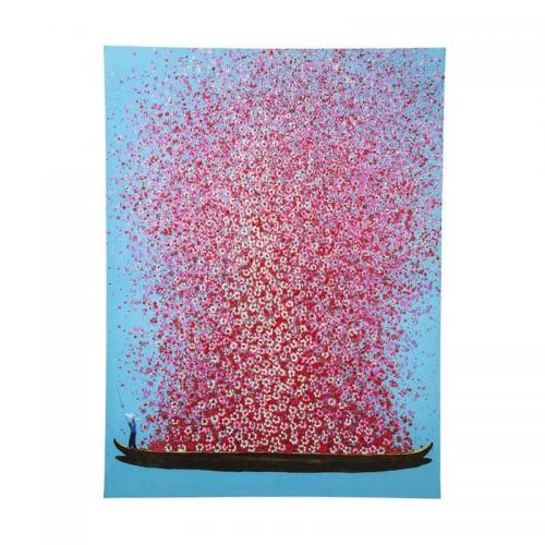 Tavla Blomsterbåt 160x120cm