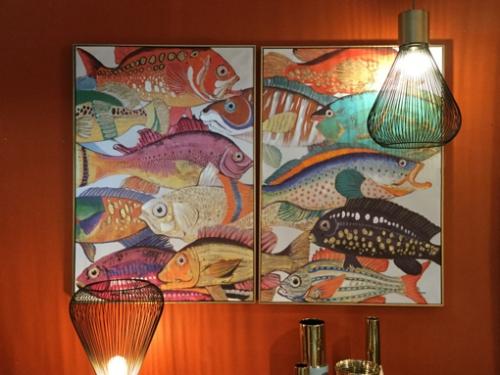 Tavla Färgglada Fiskar nr. 2