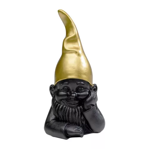 Skulptur Tomte - Svart 21cm