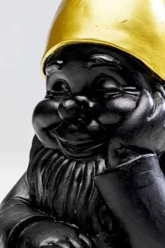 Skulptur Tomte - Svart 21cm
