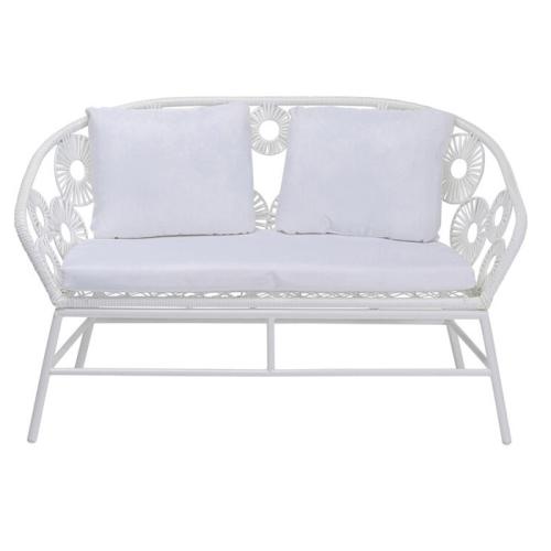 Trädgårdsoffa Mallorca - Vit