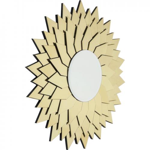 Solspegel med ram helt i spegelglas - wohnzimmer