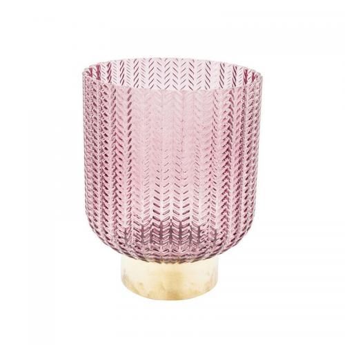 Vas Färgat glas rosa