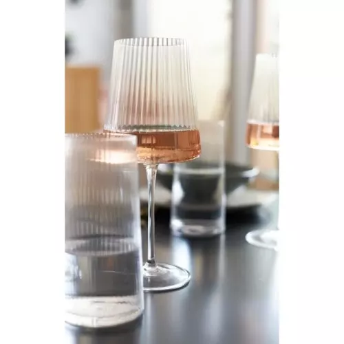 Vinglas Räfflat Glas, 4-pack