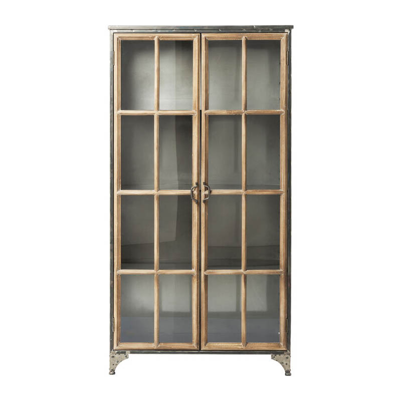 Vitrinskåp Vintage Poppel