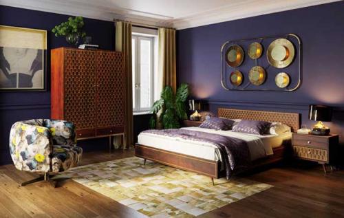 Matta Vegas Läder Guld 170x240