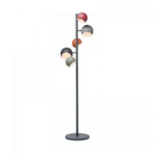 Golvlampa Calotta Patina, 5 kupor
