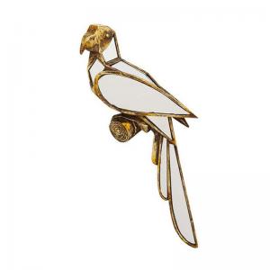 Väggdekoration Guldpapegoja