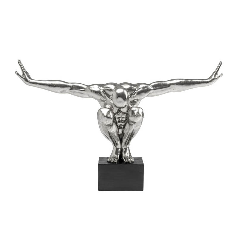 Skulptur Atlet Silver XL
