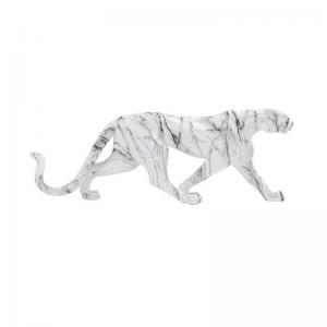 Skulptur Leopard, marmor 95 cm