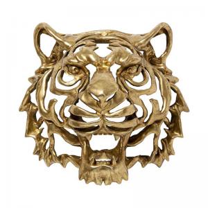 Väggdekor Tiger, guld