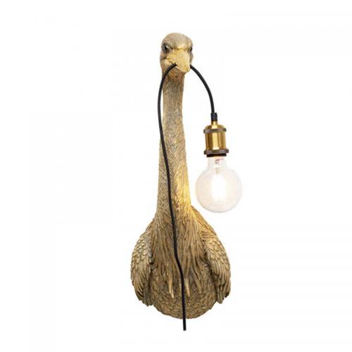 Vägglampa Häger Guld