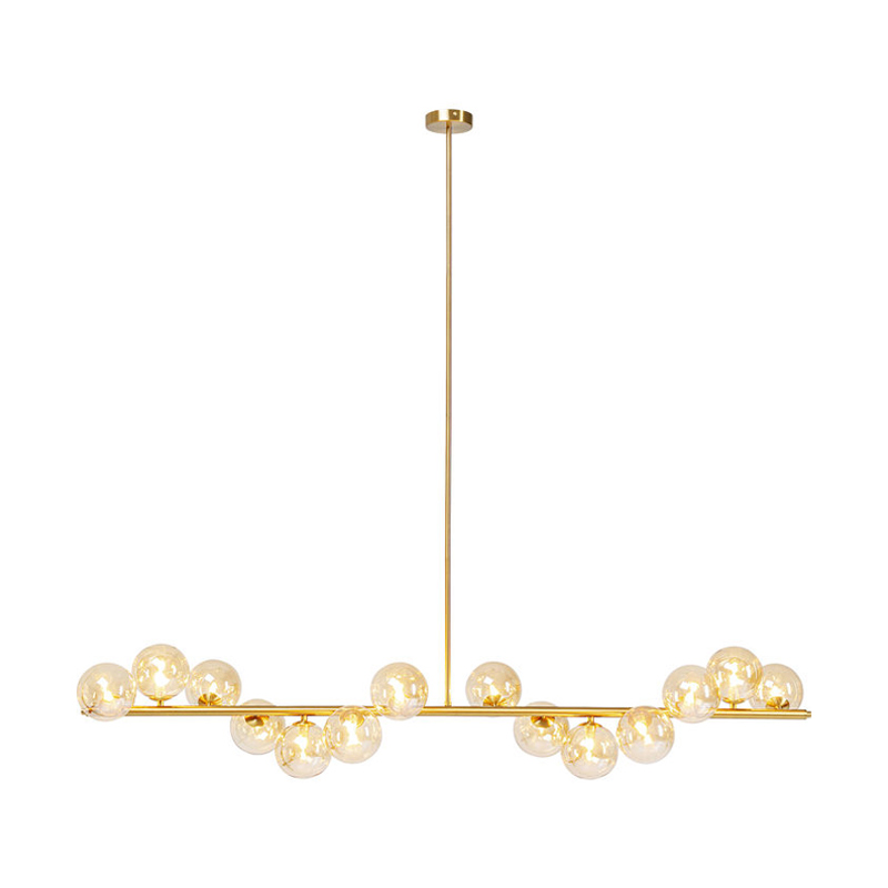 Taklampa Scala, Glaskupor, mässing