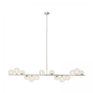 Taklampa Scala Glaskupor, krom