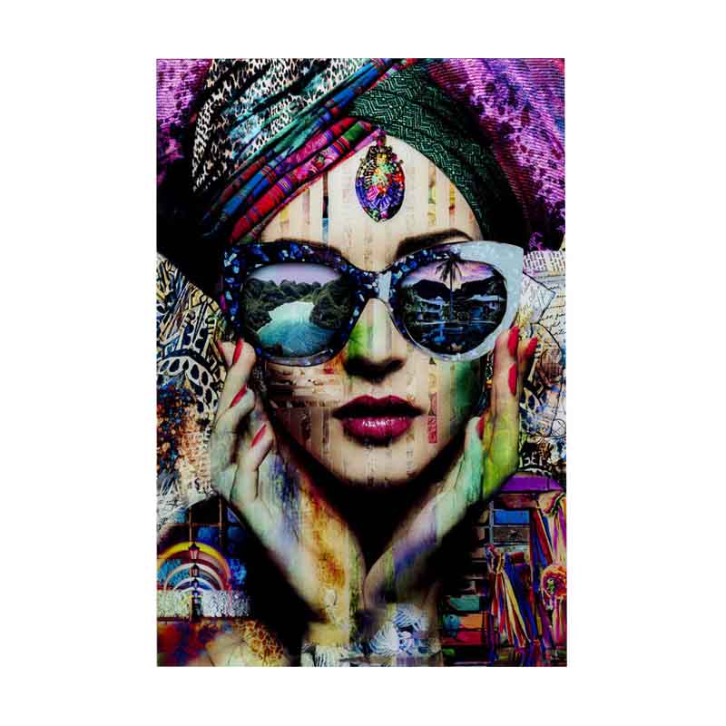 Glastavla Artist, 120x80cm