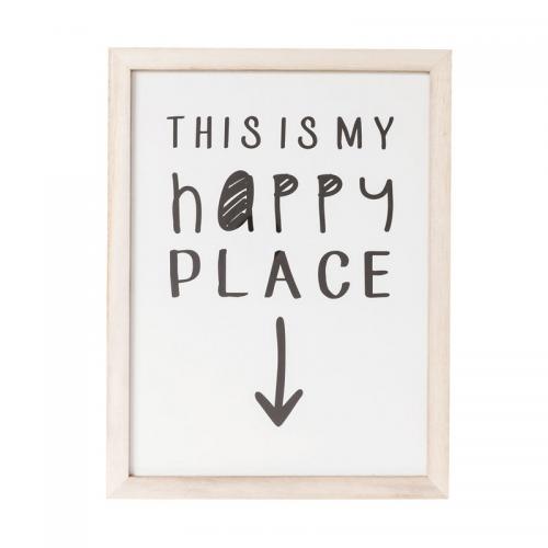 Tavla My Happy Place, 50x38 cm
