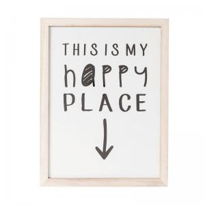 Tavla My Happy Place, 50x38 cm