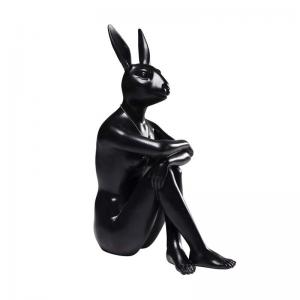 Dekorfigur Skulptur Gangster Rabbit, Sva...