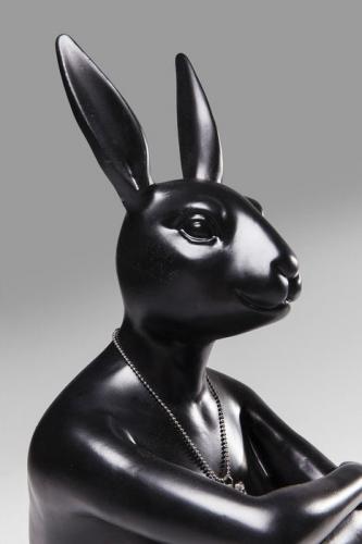 Dekorfigur Skulptur Gangster Rabbit, Sva...