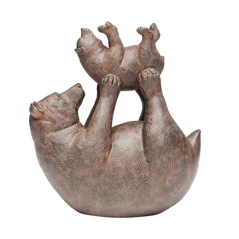 Skulptur Björnlek, 29 cm