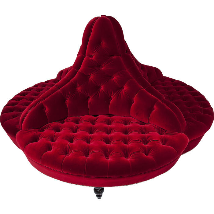 Rund Soffa Boudoir | Röd soffa | Wohnzimmer.se