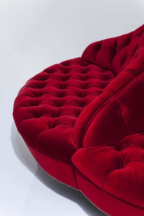 Rund Soffa Boudoir | Röd soffa | Wohnzimmer.se