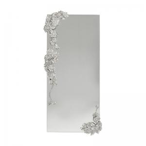 Spegel Fiore, silver 160x80cm