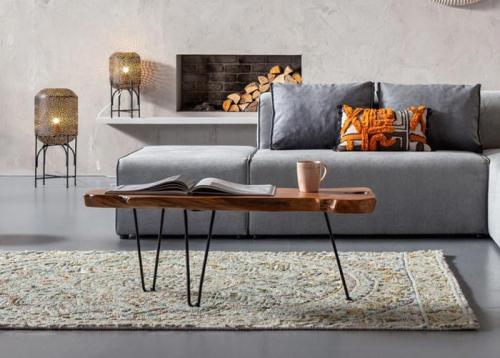 Soffbord Trädstam Natur