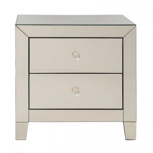 Sängbord Spegel Champagne