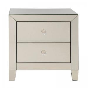 Sängbord Spegel Champagne