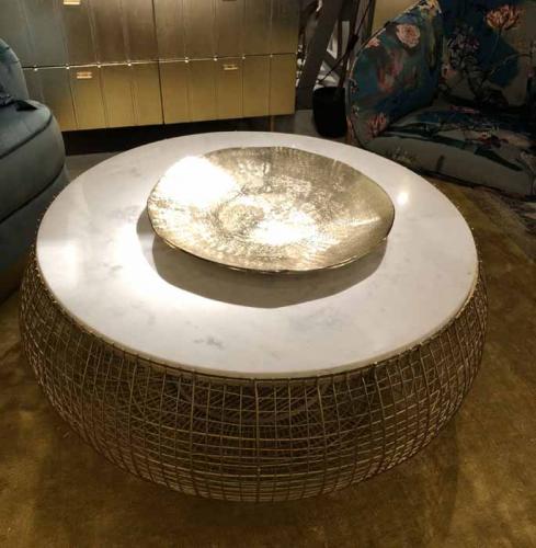 Soffbord Celeste Marmor 100 cm Ø