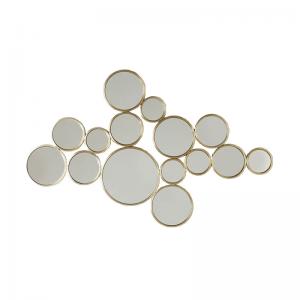 Spegel Cirklar, mässing 93 x 138 cm