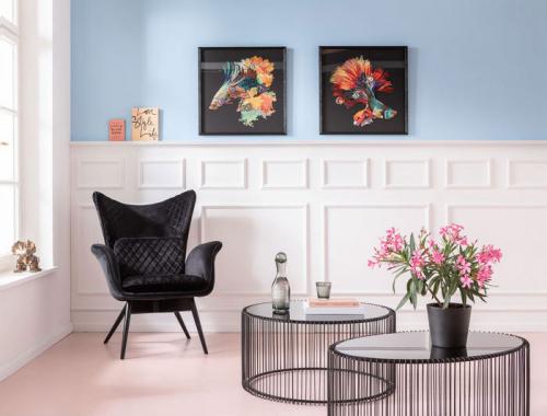 Soffbord Wire Svart, 80 cm