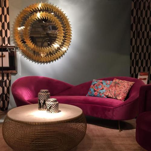 Spegel Golden Art, 132 cmØ